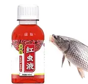 Bait Scent Fish Attractants For Baits | Fishing Highly Concentrated Red Worm Scent Bait Additive - 100ml Natural Quick Lure Enhancer Fishy Smell For Cod, Crucian Carp, Tilapia, Trout, Bighead