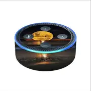 Skin Decal for Amazon Echo Dot (2nd gen) / Full Moon and Sea