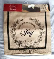 NEW! Joy Burlap Table Runner by St Nicholas Runner