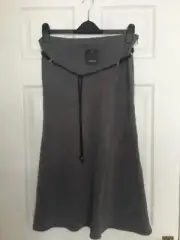 Debenhams Collection Ladies Grey Skirt With Beaded Belt Size 10 BNWT RRP £30