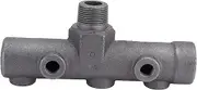 Baxnore Air Compressor Pressure Regulator Valve Fit Parts, Cast Iron Pressure Regulator Kit, G3/4 Male Thread 7 Way Outlet Assembly for Air Compressor Accessories