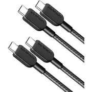 Anker 310 USB-C to USB-C Cable 6ft Braided 2 Pack