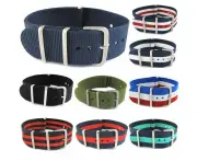 Nato Nylon Watch Straps Compatible with the Garmin 22mm Range - Beige