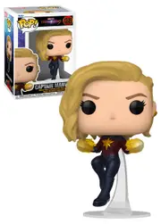 Funko POP! Marvel The Marvels #1249 Captain Marvel (Floating) - New, Mint Condition