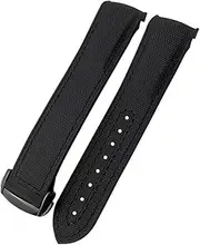 [KAVJU] 20mm 21mm 22mm Watch Bracelet For Omega 300 SEAMASTER 600 PLANET OCEAN Folding Buckle Strap Nylon Silicone Fluorine Rubber Watchbands