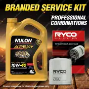 Ryco Oil Filter 6L APX10W40 Engine Oil Service Kit for Holden Berlina Calais V8