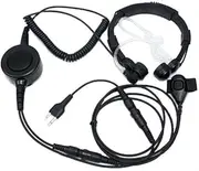[SUNDELY] Military Throat Mic Headset/Earpiece For Maxon Handheld CB UHF Radio -BIG PTT