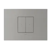 HPM Legrand Arteor Smart Light Switch 2 Gang (Horizontal) Aluminium | AWNHSW2ALU