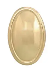 B&P Lamp Oval Stamped Brass Back Plate