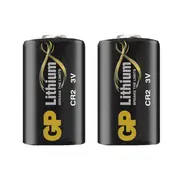 2pc GP Photo 800MAH Single-Use/Lithium 3V Battery CR2C1 for Cameras/Flashlights