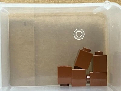 LEGO Parts - Reddish Brown Brick 1 x 1 - No 3005 - QTY 5