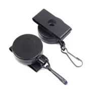 Retractable Badge Holder Heavy Duty Badge Reel Holder with Keychain Clip