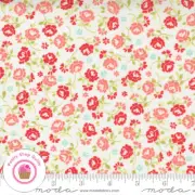 Moda FRESH FIG FAVORITES 20416 11 Ivory cream Red Floral FIG TREE Quilt Fabric