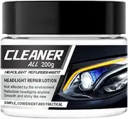 Headlight Restoration - 200g Car Light Renew Cleaner - Car Headlight Restoration Kit, Car Light Cleaner, Light Output And Beam Pattern Restored Head Lights Cleaner