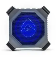 EcoXgear EcoEdge+ Waterproof Bluetooth Speaker with Compact, Rugged Styling & RGB party lights Grey (GDI-EXEGPL410)