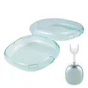 Case Cover for AirPods Max Headphones Headphone Clear Case Shockproof Full Cover Protector for Apple AirPods Max -Green