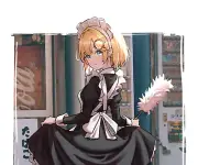 Anime watson amelia in maid costume Playmat Gaming Mat