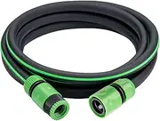 3M Short Garden Hose Extension with 2 Tap Connectors and 1 Hose End Adapter, Small Hose Pipe for Garden Tap, High Pressure Washrer and Hose Reel, 1/2” ID, Black