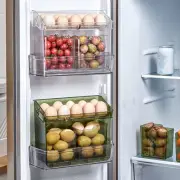 Plastic Egg Holder Large Capacity Fridge Egg Storage Box Kitchen