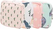 NULYLU 4pcs Portable Sanitary Napkin Storage Bag Practical Period Pouch Portable Period Bag Period Pad Pouch Decorative Period Bag Sanitary Bags Sanitary Napkin Holders Sanitary Napkins