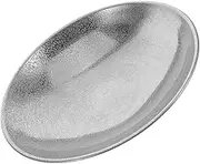 SECFOU Hand Hammered Silver Bowl Korean Style Decorative Salad Bowl for Serving Soup Fruit Salad Stainless Steel for Home Decor and Everyday Use