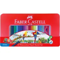 在飛比找ETMall東森購物網優惠-德國Faber-Castell紅盒水性色鉛筆(60色)