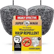 Waspinator Wasp Nest – 2 Pieces, Repellent Anti Wasps and Hornets, Fake Wasp Nest for Hanging Bollard Waterproof Tear-resistant for Outdoors