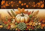 Succulent Pumpkin | A4 Rice Paper | Paper for Decoupage | Decoupage Creatives