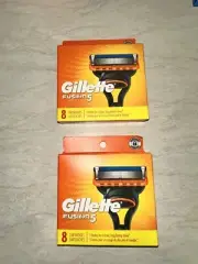 Gillette Fusion 5 Double Edge Blade Cartridge for Men - 2 Pack of 8