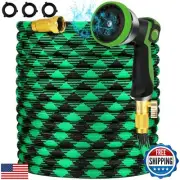 25FT NON-EXPANDABLE Garden Hose Ultra Lightweight Hose and Flexible Water Hos