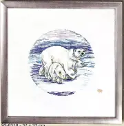 Permin 92-8318 Bear Polar Embroidery Counted