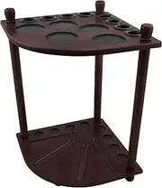 Formula Sports Corner Cue Stand for 8 Cues, Mahogany