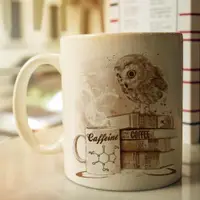 在飛比找ETMall東森購物網優惠-創意貓頭鷹馬克杯美式復古咖啡杯可愛辦公室家用水杯茶杯禮物