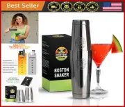 18oz Weighted Boston Shaker Set Stainless Steel Cocktail Mixer Bartender Tool