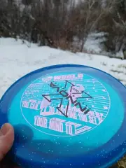 Innova Champion Metal Flake Thunderbird Factory Second Blue w/pink Foil 169.9g