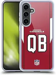Head Case Designs Officially Licensed NFL QB Red Arizona Cardinals Positions & Logo Soft Gel Case Compatible with Samsung Galaxy S24+ 5G