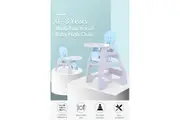 3 in 1 High Chair Highchair Convertible Play Table Conversion Seat - Blue