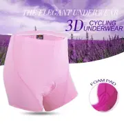 Women Pink Cycling Underwear Comfortable Gel Padded Shockproof Breathable Shorts