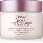 fresh Rose Deep Hydration Face Cream, a moisturizing face cream with hyaluronic acid, 50 ml