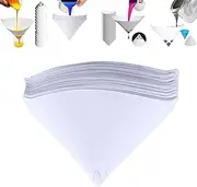 100 Pcs Paint Strainers Paper Cone, Paint Mixing Cup Strainers Fine Mesh Filters Funnel Filter Disposable Spray Gun Sprayer Accessories Automotive Body Repair Paint Tools
