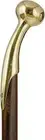 Wooden Walking Stick Vintage Brass Long Handle Antique Style Handmade Cane Gift