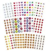 School Smart Assorted Seasonal Stickers, 60 Sheets, Pack of 1440