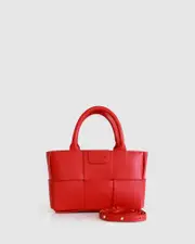 [Belle & Bloom] Little Love Woven Crossbody Bag - Red