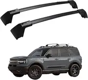2Pcs Black Roof Rail Rack Cross Bars Crossbars Compatible for Ford Bronco Sport Badlands First Edition 2021 2022 2023