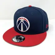 New Era 9FIFTY Washington Wizards NBA Snapback Hat - Blue/Red - OSFM - NEW