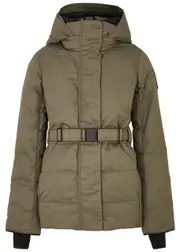 Canada Goose McKenna Belted Performance Satin Jacket - Beige - S (UK8-10 / S) S (UK8-10 / S)