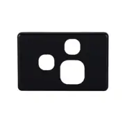 Classic Single Power Point Switch Cover Plate with Extra | Horizontal |