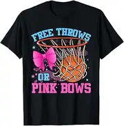 [X.Style] Free Throws or Pink Bows Pregnancy Pink or Blue ds227 T-Shirt (S)