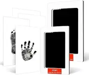 Inkless Baby Hand and Footprint Kit with 2 Ink Pads and 4 Imprint Cards, H HOME-MART Premium No-Mess Ink Pad for Baby Footprint Kit,Dog Paw Print Kit,Dog Nose Print Kit,Safe and Non-Toxic Ink Inkless Baby Print