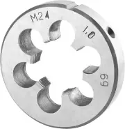 M24 Metric Right Hand Screw Thread Round Die Tool M24×1mm Pitch Gauge Thread
